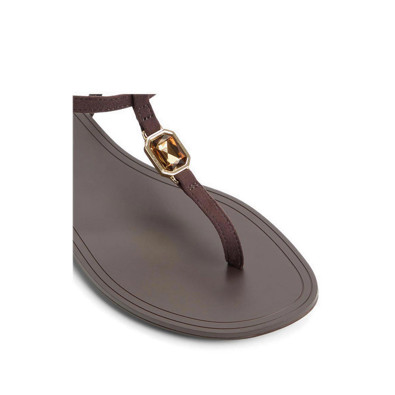 Sandstone Women's Flat Ssandals - Dark Brown