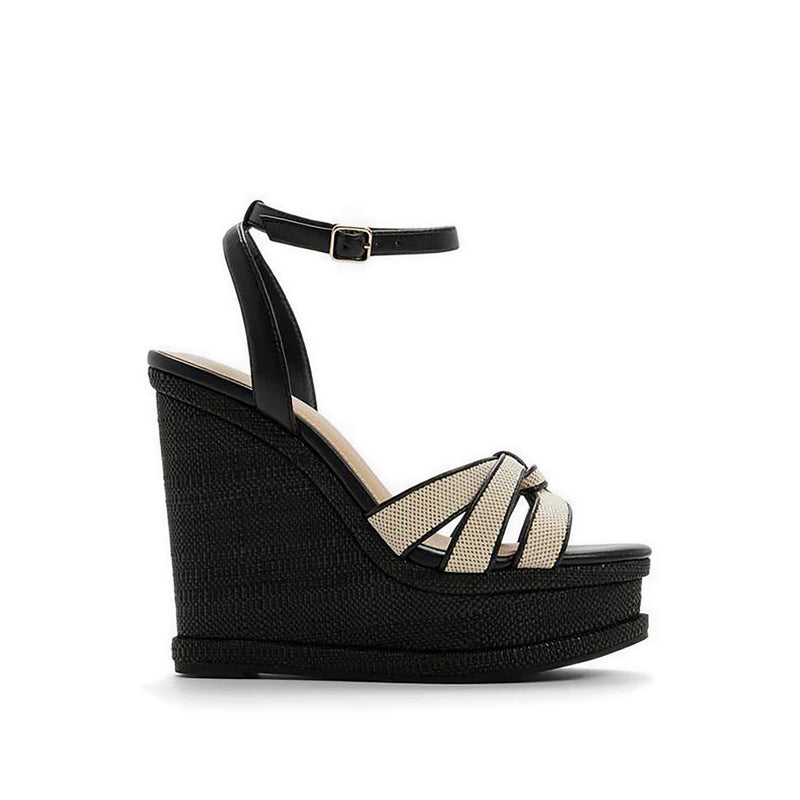Esmerie Women's Wedge Sandals - Black Combo