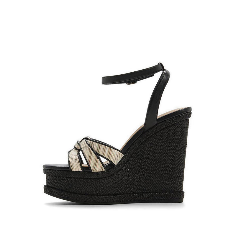Esmerie Women's Wedge Sandals - Black Combo