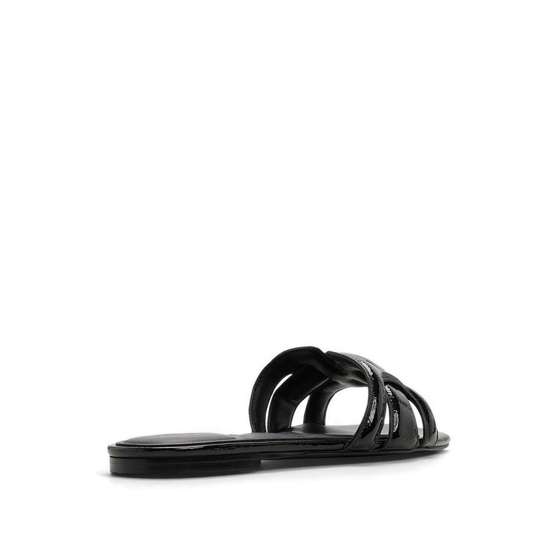 Elenaria Women's Flat Sandals - Black