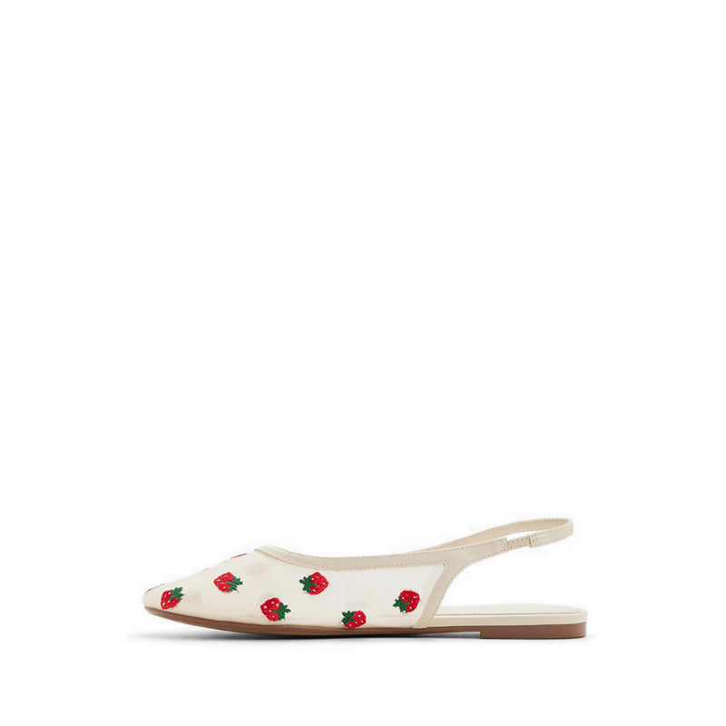 Droplet Women's Slip On Flats - Cream Multi