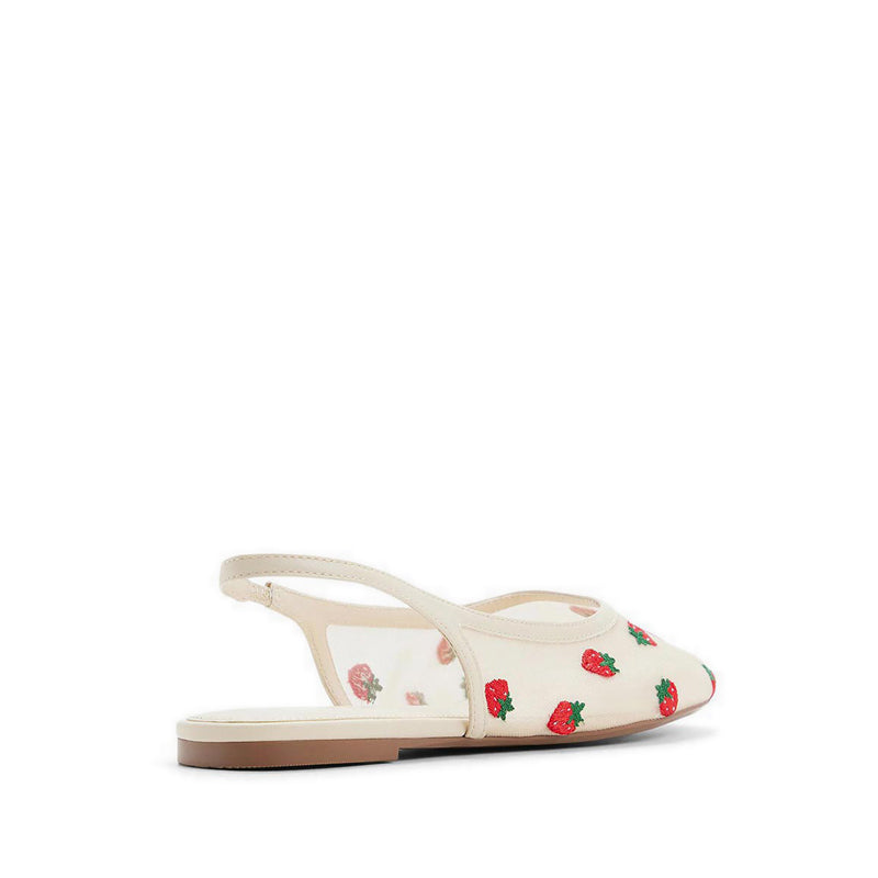 Droplet Women's Slip On Flats - Cream Multi