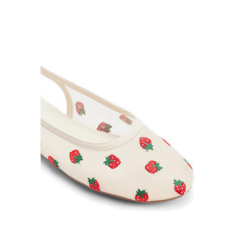 Droplet Women's Slip On Flats - Cream Multi