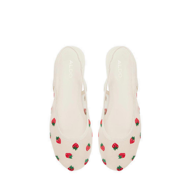 Droplet Women's Slip On Flats - Cream Multi