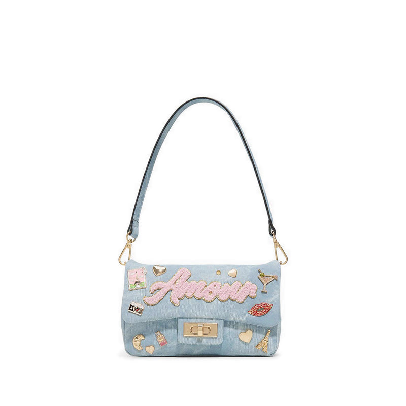 Bellaamour Women's Shoulder Bag - Denim