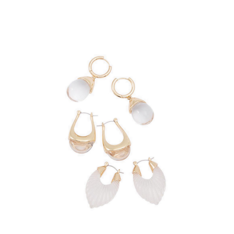 Aldo Cleargllo Women's Earrings - Gold/Clear Multi