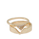 Aldo Pyramida Women's Rings - Gold/Clear Multi