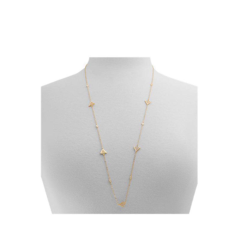 Aldo Pyramisa Women's Necklaces - Gold/Clear Multi