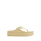 Mist Women's Footbed Sandals - Light Yellow