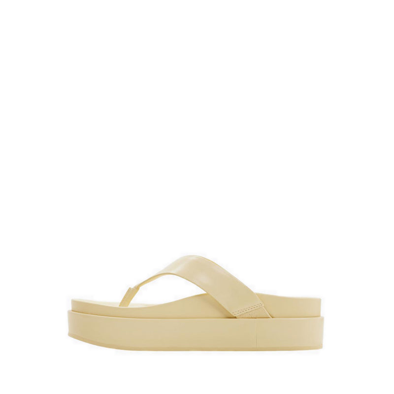Mist Women's Footbed Sandals - Light Yellow