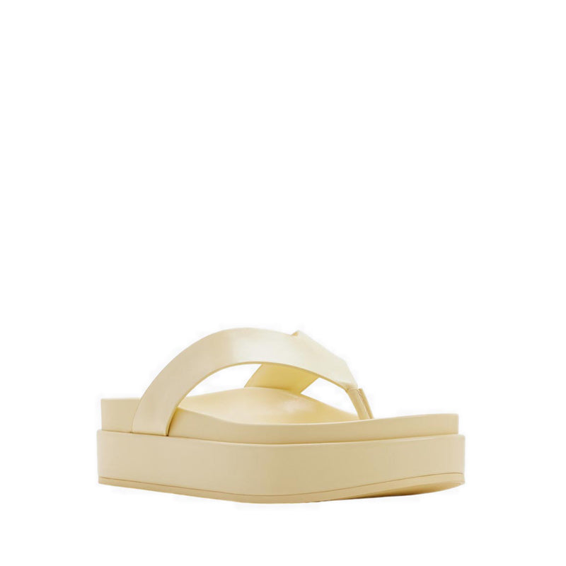 Mist Women's Footbed Sandals - Light Yellow