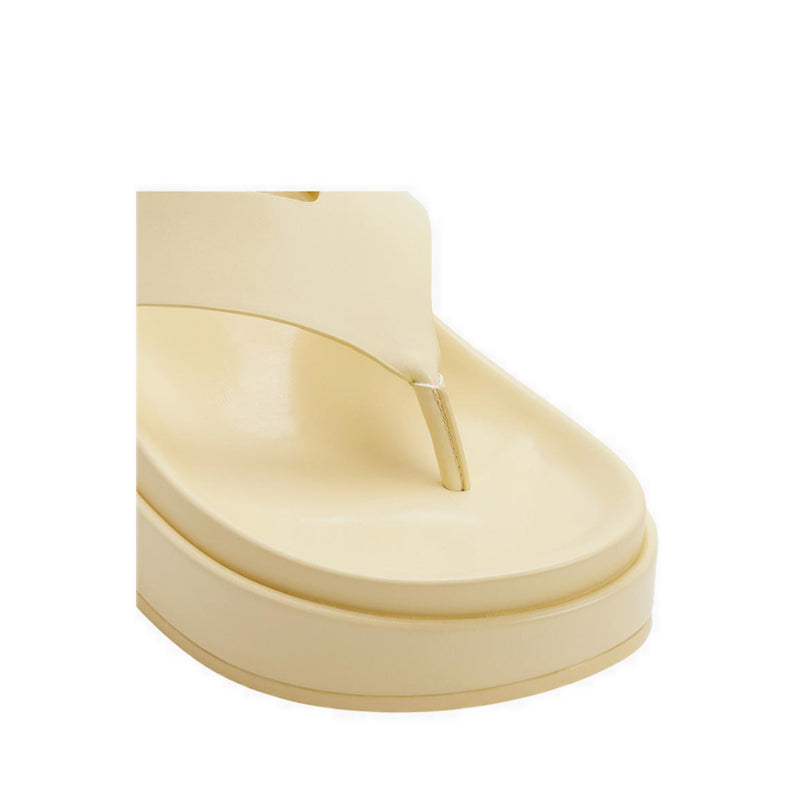Mist Women's Footbed Sandals - Light Yellow