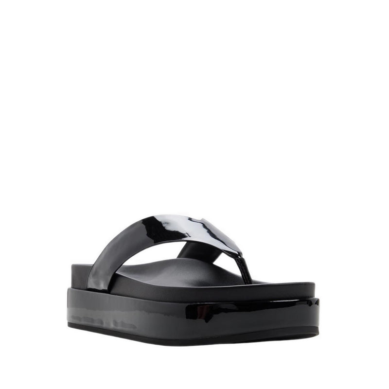 Mist Women's Footbed Sandals - Black