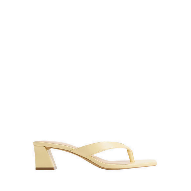 Hazy Women's Heeled Sandals - Light Yellow