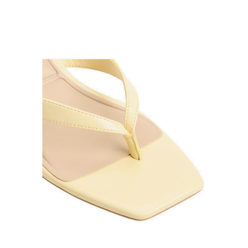 Hazy Women's Heeled Sandals - Light Yellow