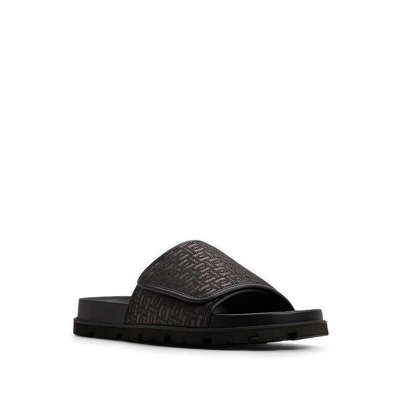 Orian Men's Flat Sandals - Black