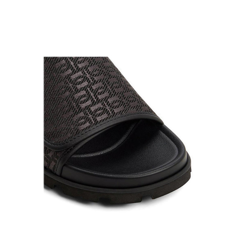 Orian Men's Flat Sandals - Black
