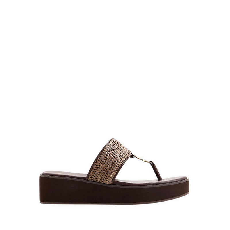 Trenala Women's Wedge Sandals - Dark Brown