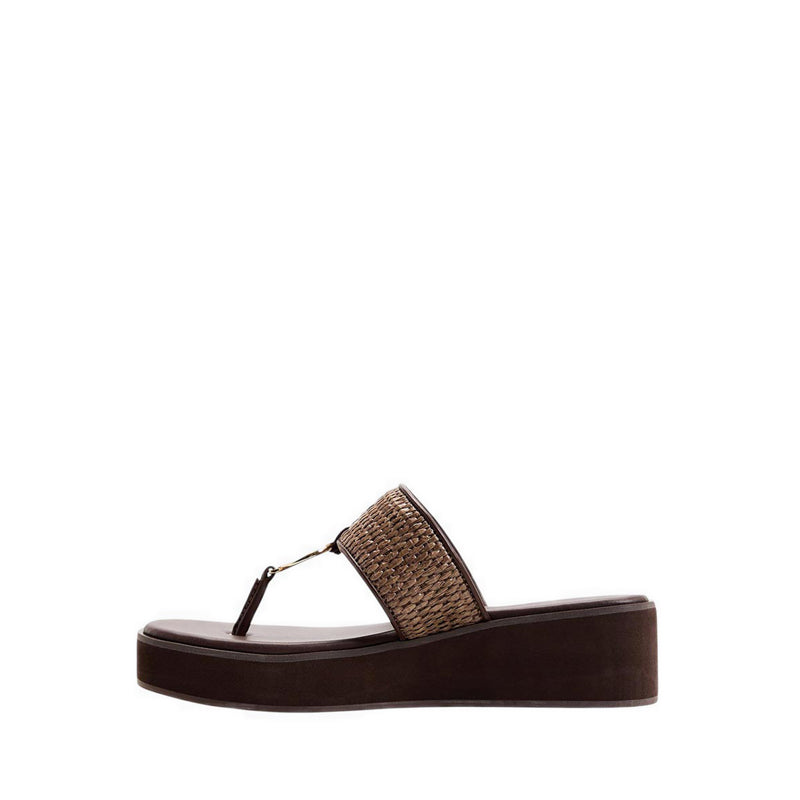 Trenala Women's Wedge Sandals - Dark Brown