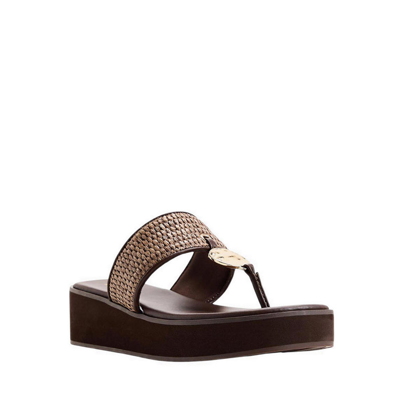 Trenala Women's Wedge Sandals - Dark Brown