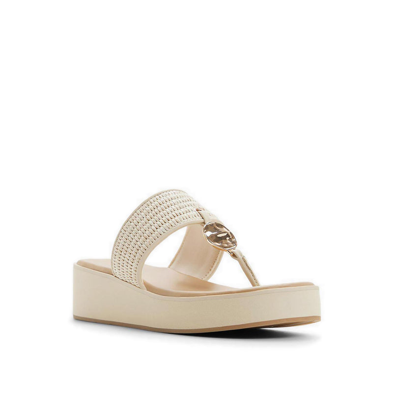 Trenala Women's Wedge Sandals - Cream