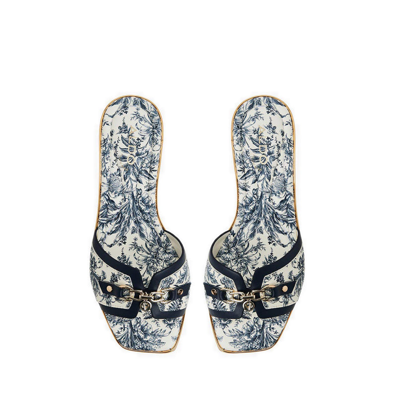 Aldo Alamassi Women's Flat Sandals - White/Blue