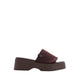 Yassu Women's Wedge Sandals - Dark Brown