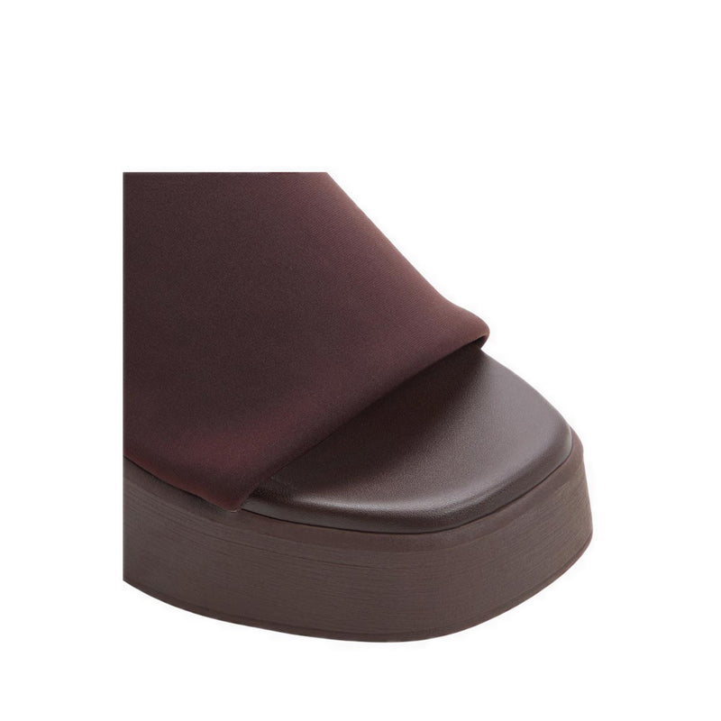 Yassu Women's Wedge Sandals - Dark Brown