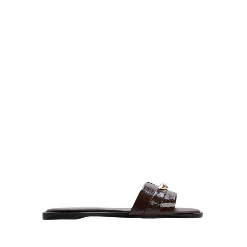 Briela Women's Flat Sandals - Dark Brown