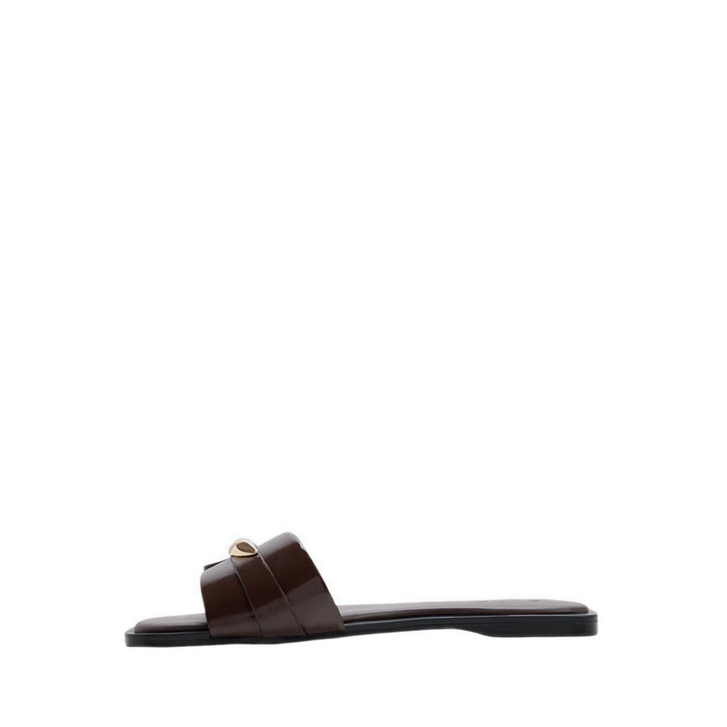 Briela Women's Flat Sandals - Dark Brown