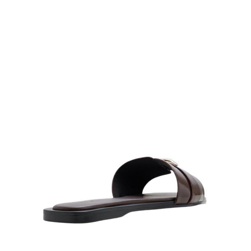 Briela Women's Flat Sandals - Dark Brown