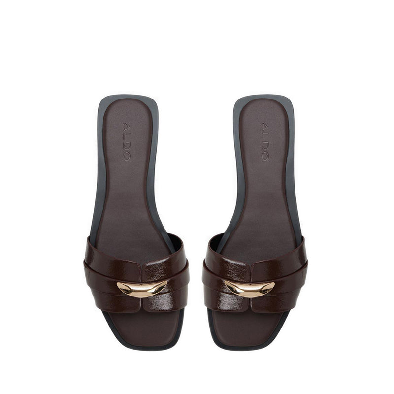Briela Women's Flat Sandals - Dark Brown