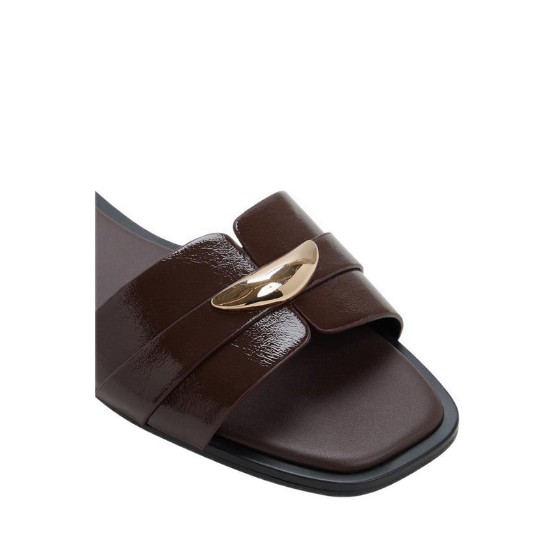 Briela Women's Flat Sandals - Dark Brown