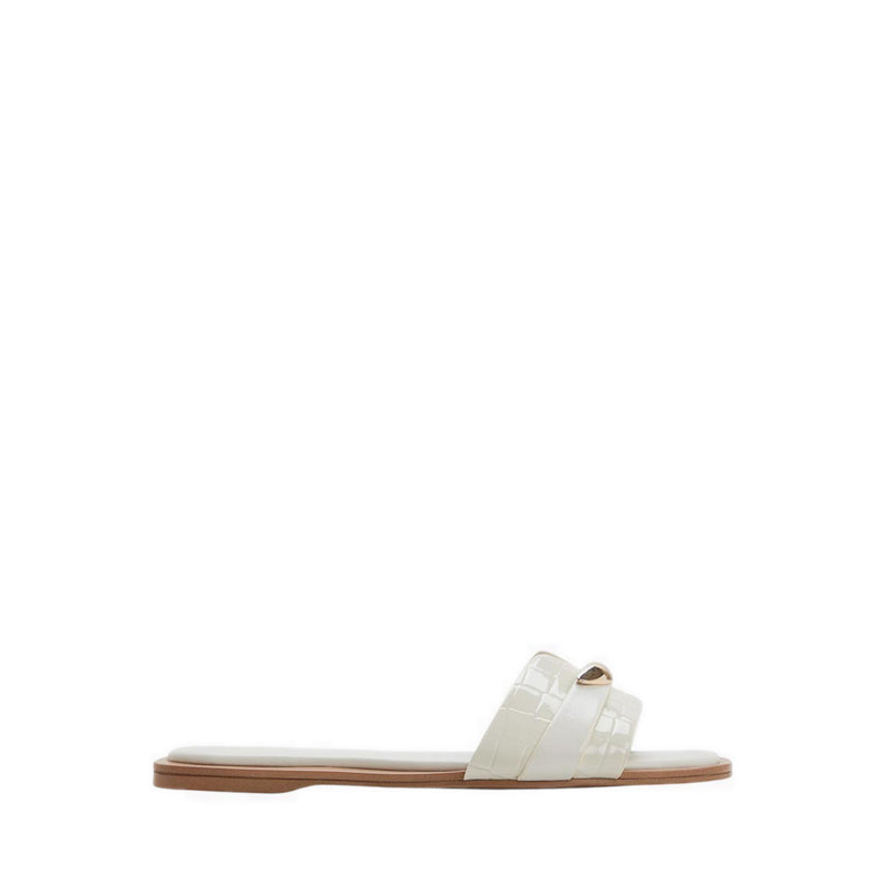 Briela Women's Flat Sandals - White/Bone