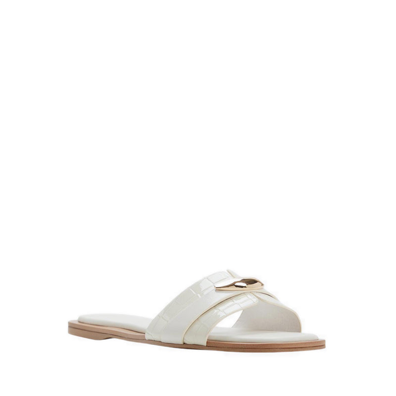 Briela Women's Flat Sandals - White/Bone