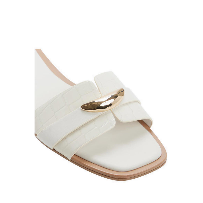 Briela Women's Flat Sandals - White/Bone