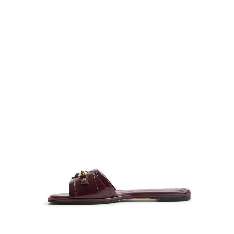 Alamassi Women's Flat Sandals - Burgundy