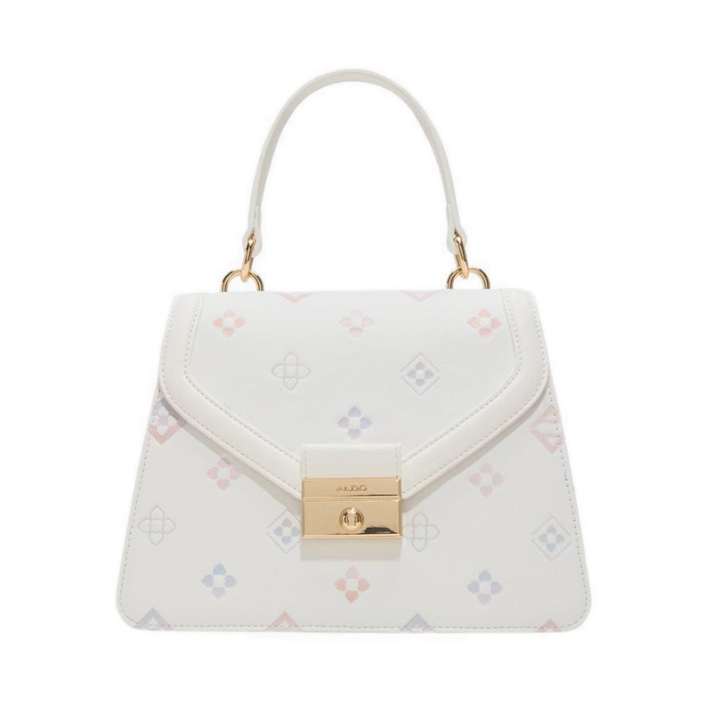 Mirreilea Women's Top Handle Bag - White/Print