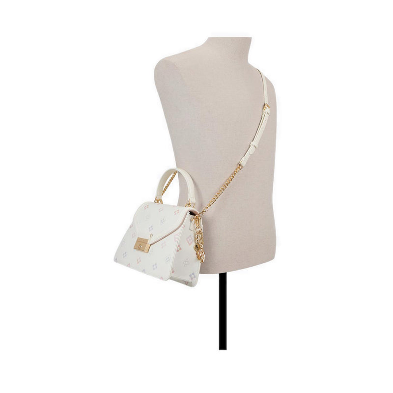 Mirreilea Women's Top Handle Bag - White/Print