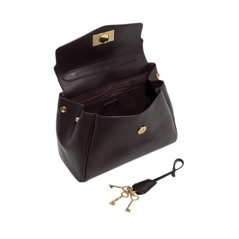 Heartkeepermid Women's Satchel Bag - Medium Brown