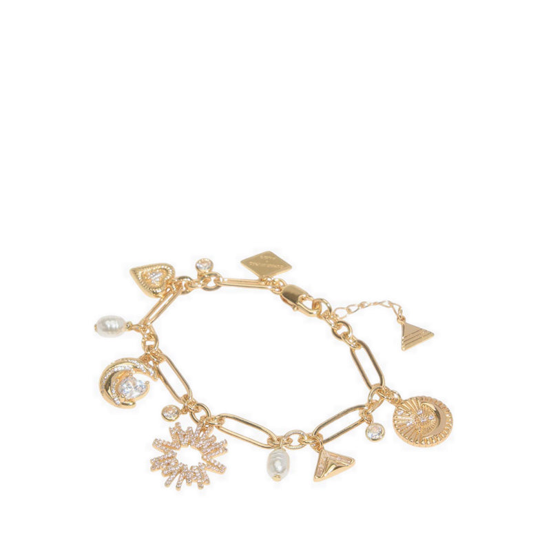 Zuhair Murad x Charm Bracelet - Gold/Clear Multi