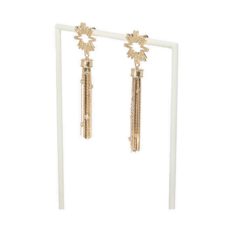 Zuhair Murad x Chandelier Earrings - Black/Gold Multi