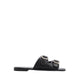 Oria-In Women's Flat Sandals - Black