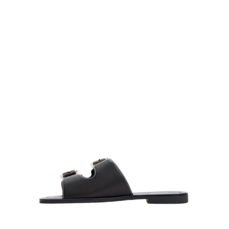 Oria-In Women's Flat Sandals - Black