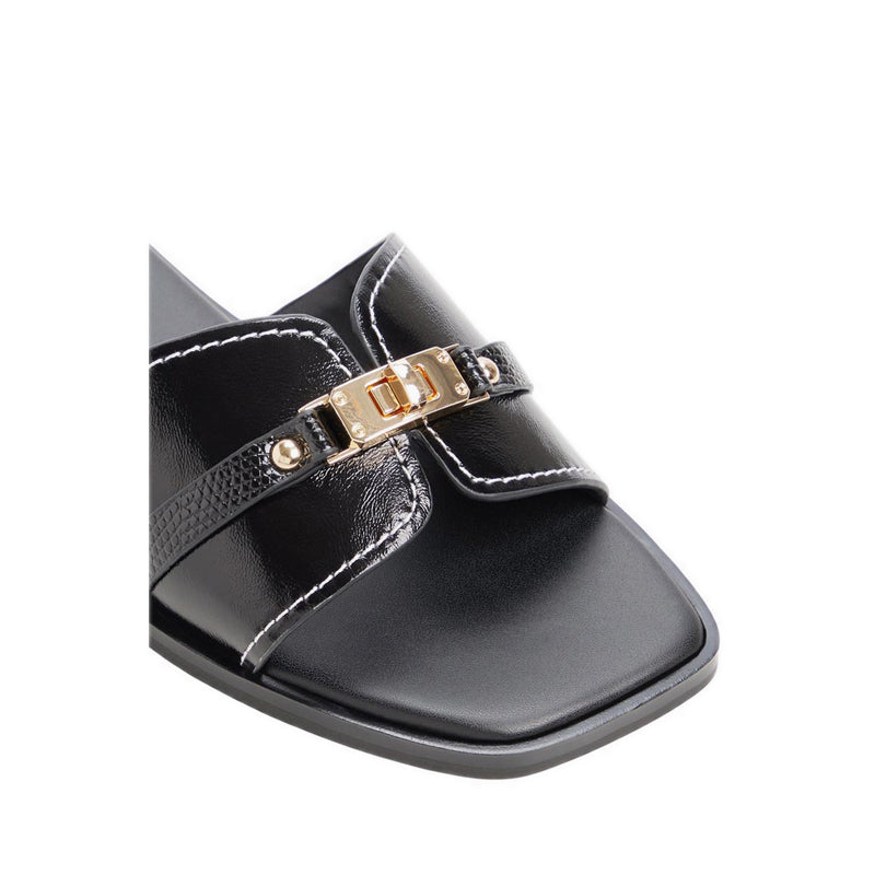 Francea Men's Flat Sandals - Black