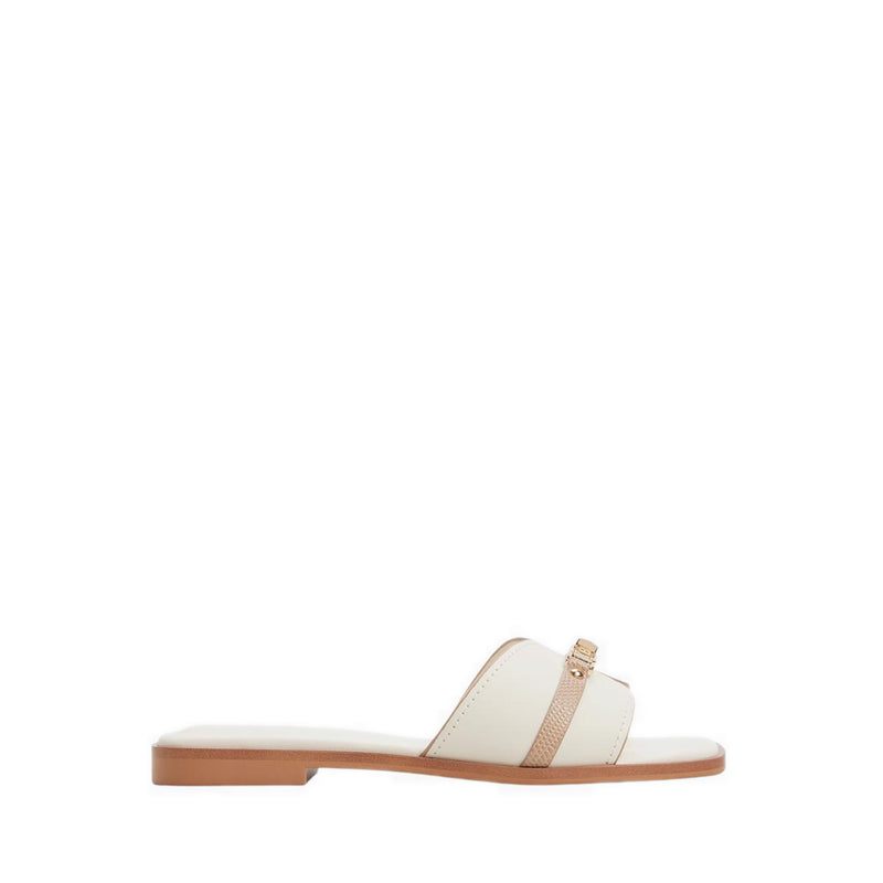 Francea Men's Flat Sandals - Cream