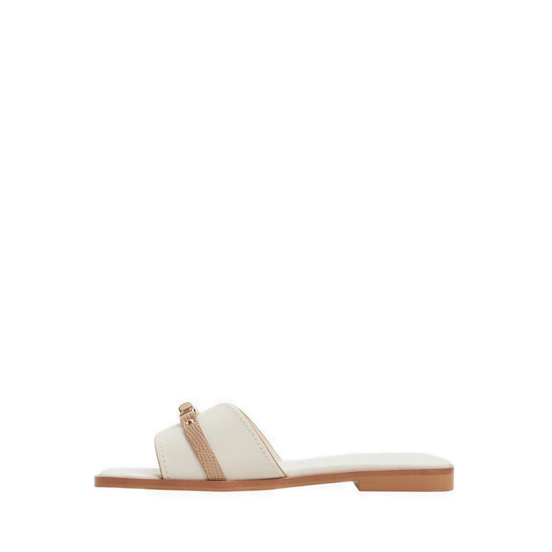 Francea Men's Flat Sandals - Cream