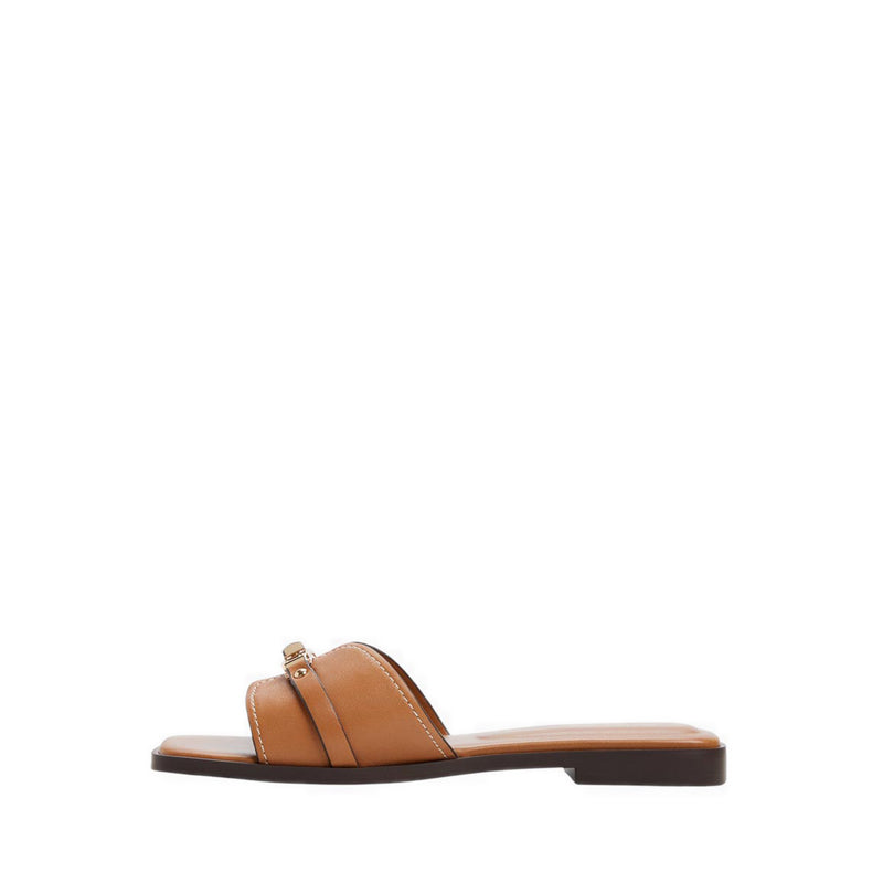 Francea Men's Flat Sandals - Medium Brown