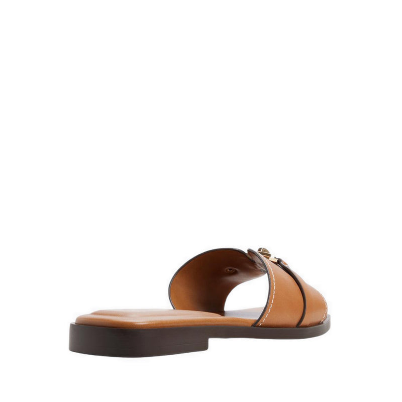 Francea Men's Flat Sandals - Medium Brown