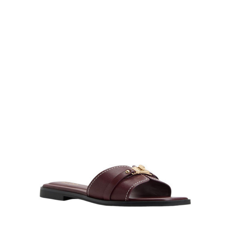 Francea Men's Flat Sandals - Bordo